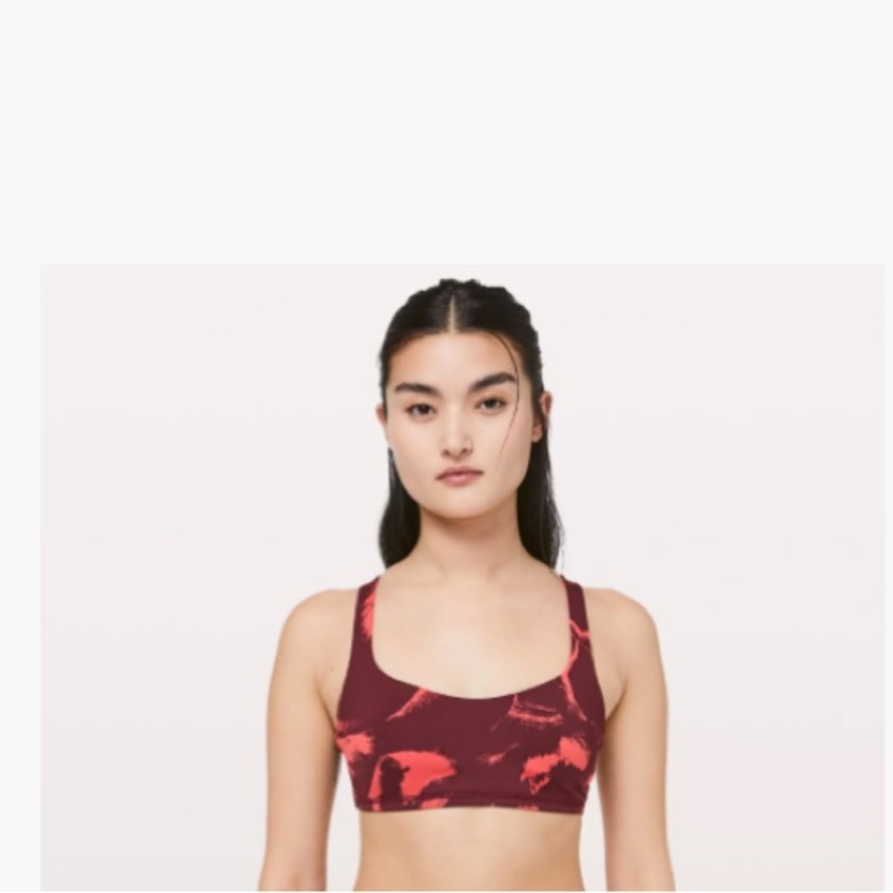 FREE TO BE BRA- FLOWER POP POPPY CORAL DEEP RUBY